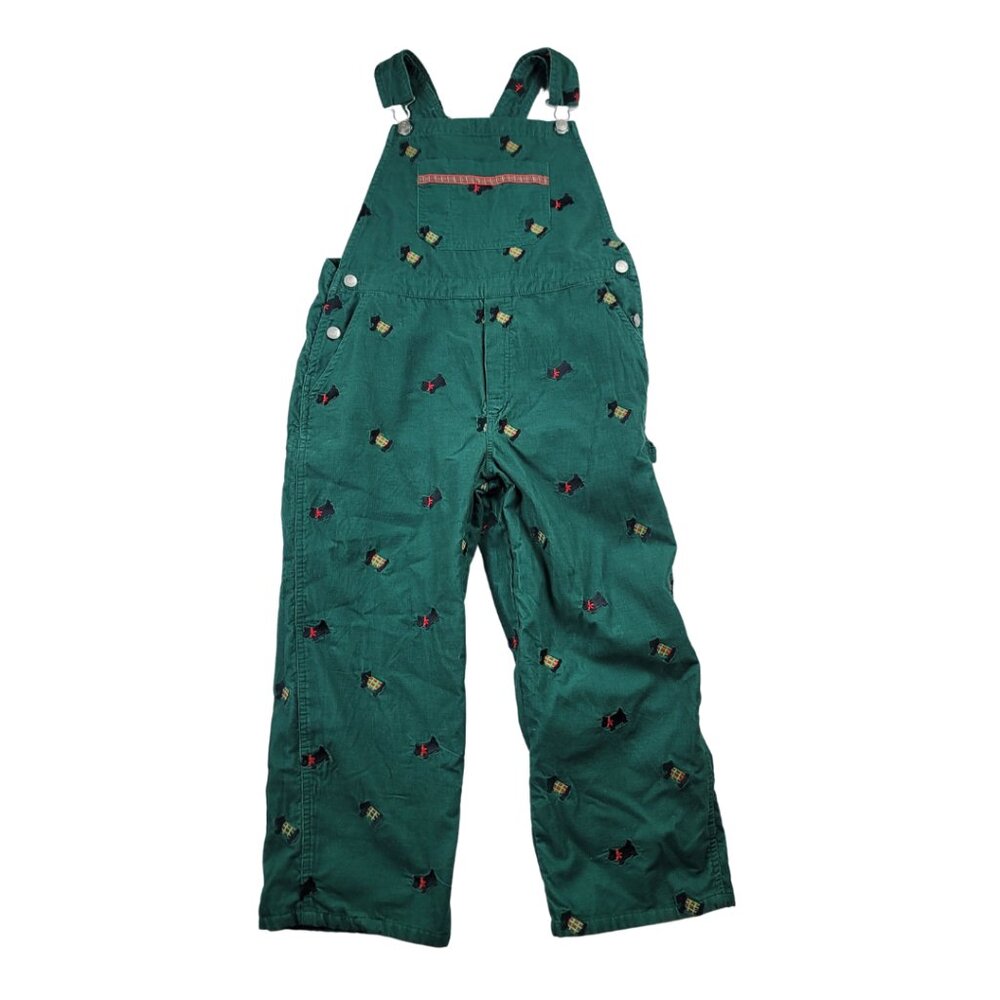Lilly Pulitzer Scottie Dogs Corduroy Overalls Size 6X - Picture 2 of 11